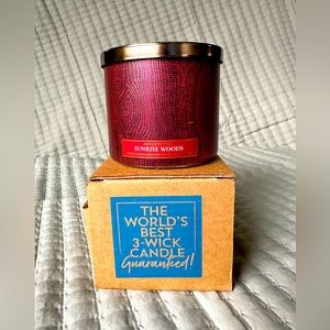Bath & Body Works 3 Wick Candles (Set of 2) - Sunrise Woods